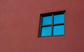 Обои минимализм, окно, стена