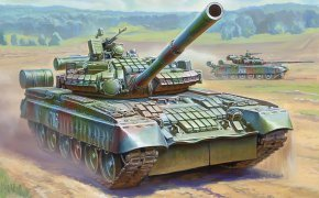 Обои 125-мм, боевой, основной, пушка, российский, т-80бв, танк