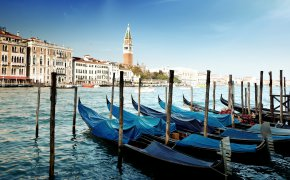 Обои Italy, Venice, венеция, вода, гондолы, италия, канал, море