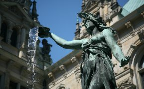 Обои вода, германия, статуя, фонтан