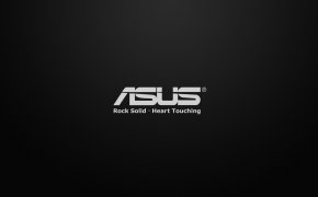 Обои asus, black, heart, rock solid, touching, white